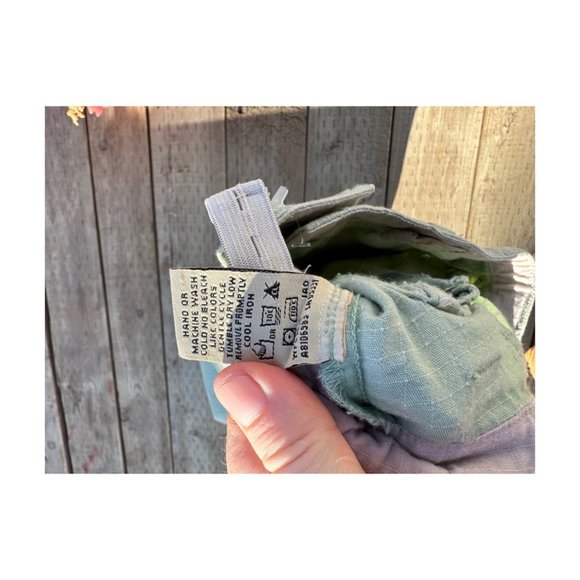 Woolco Mint Green Capri Pants Pink Embroidery Trim 100% Cotton Sz 5 - Picture 5 of 7